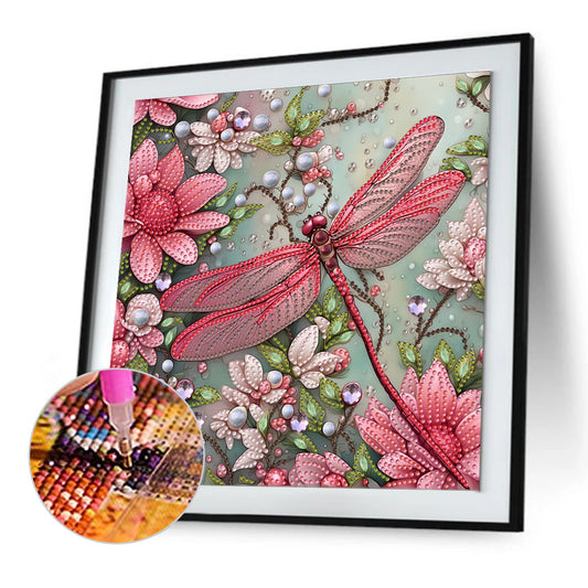 Dragonfly - Special Shaped Drill Diamond Painting 30*30CM