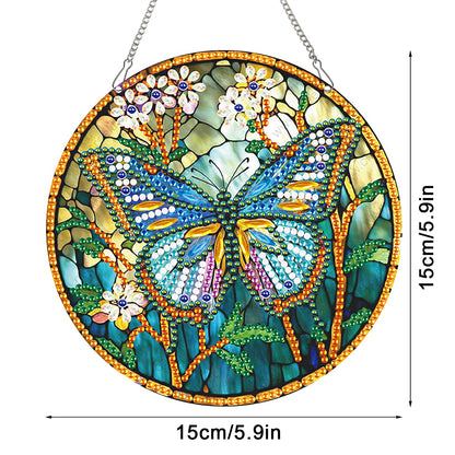 2pcs Animal Theme 2D Flat DIY Diamond Art Pendant Wall Decor for Home & Windows