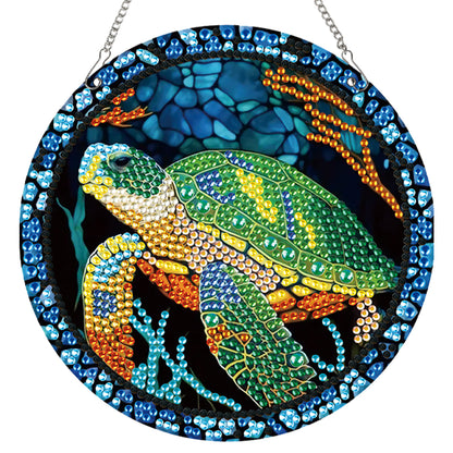 2pcs Animal Theme 2D Flat DIY Diamond Art Pendant Wall Decor for Home & Windows