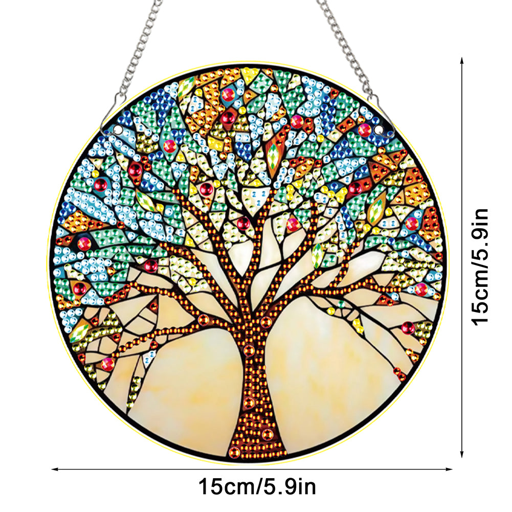 2pcs Animal Theme 2D Flat DIY Diamond Art Pendant Wall Decor for Home & Windows