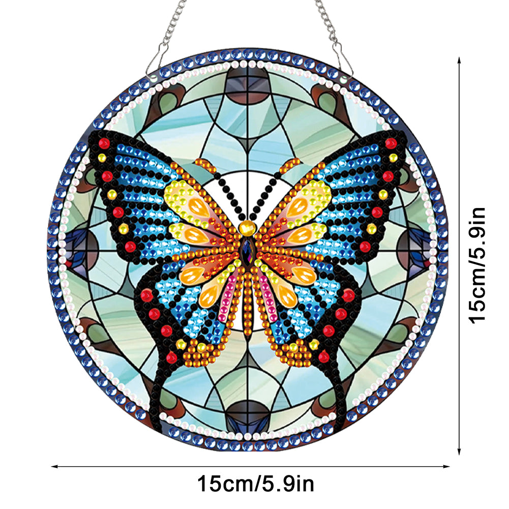 2pcs Animal Theme 2D Flat DIY Diamond Art Pendant Wall Decor for Home & Windows