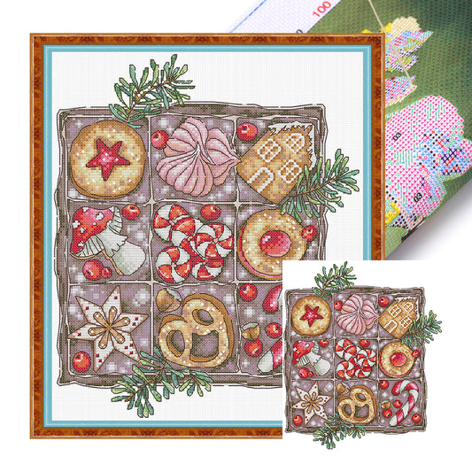 Christmas Cookies - 14CT Stamped Cross Stitch 29*33CM (Joy Sunday)