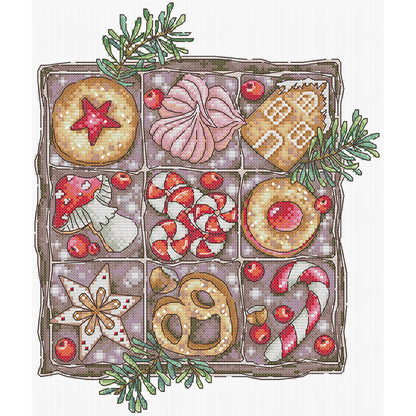 Christmas Cookies - 14CT Stamped Cross Stitch 29*33CM (Joy Sunday)
