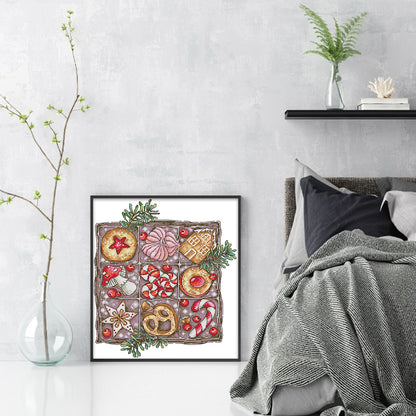 Christmas Cookies - 14CT Stamped Cross Stitch 29*33CM (Joy Sunday)