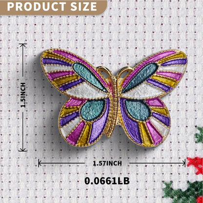 Cross Stitch Needle Minder Magnetic Needle Nanny for Fridge Decor (Butterfly)