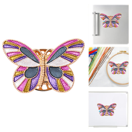 Cross Stitch Needle Minder Magnetic Needle Nanny for Fridge Decor (Butterfly)