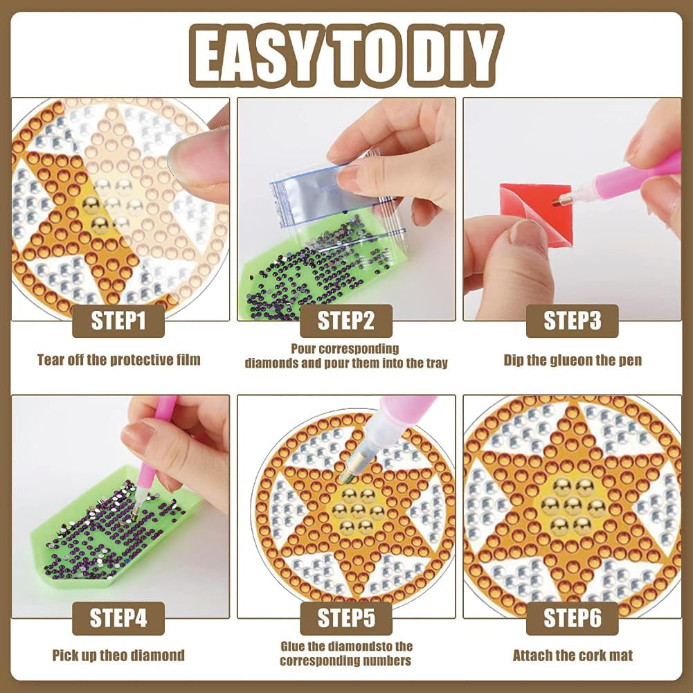 12 Pairs DIY Diamond Art Earrings Double Sided Diamond Painting Earrings Kit