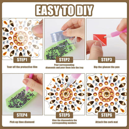 12 Pairs DIY Diamond Art Earrings Double Sided Diamond Painting Earrings Kit