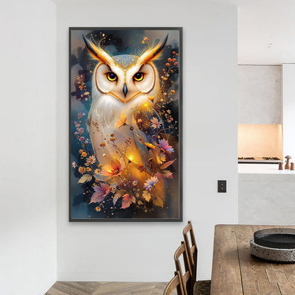 Owl - Full Round Drill Diamond Painting 40*70CM