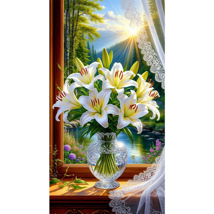 Lily - Full Round Drill Diamond Painting 40*70CM