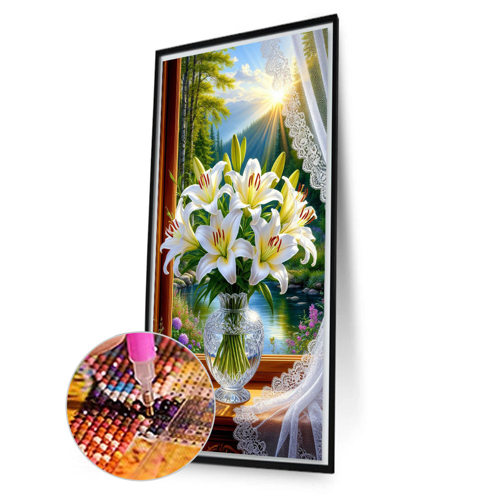 Lily - Full Round Drill Diamond Painting 40*70CM