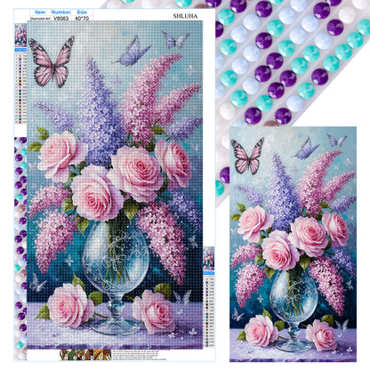 Vase - Full Round Drill Diamond Painting 40*70CM