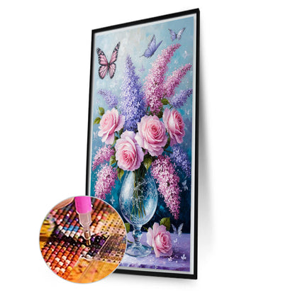 Vase - Full Round Drill Diamond Painting 40*70CM