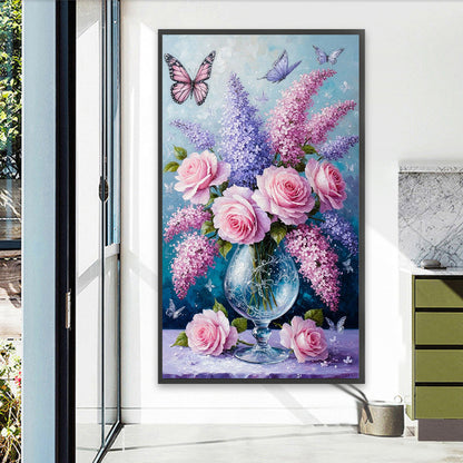 Vase - Full Round Drill Diamond Painting 40*70CM