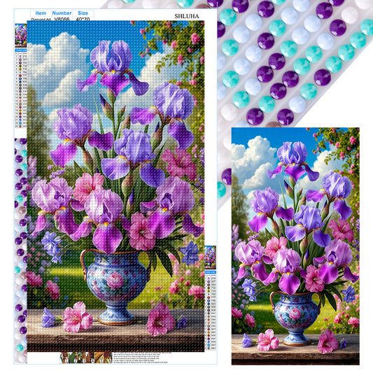 Flower - Full Round Drill Diamond Painting 40*70CM