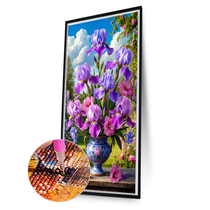 Flower - Full Round Drill Diamond Painting 40*70CM