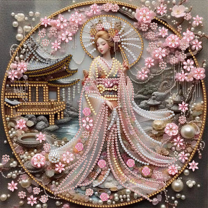 Japanese Girl - Special Shaped Drill Diamond Painting 30*30CM