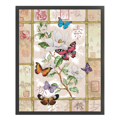 Dielianhua - 14CT Stamped Cross Stitch 38*49CM (Joy Sunday)