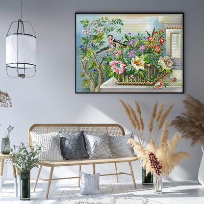 Happy Four - 14CT Stamped Cross Stitch 53*44CM (Joy Sunday)