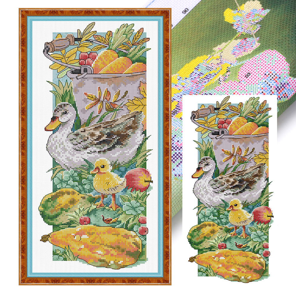 Rural Life - 14CT Stamped Cross Stitch 19*40CM (Joy Sunday)