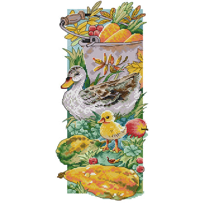 Rural Life - 14CT Stamped Cross Stitch 19*40CM (Joy Sunday)