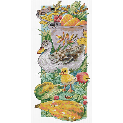 Rural Life - 14CT Stamped Cross Stitch 19*40CM (Joy Sunday)