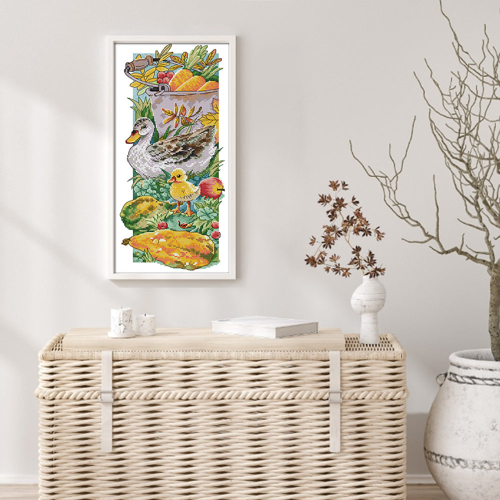 Rural Life - 14CT Stamped Cross Stitch 19*40CM (Joy Sunday)