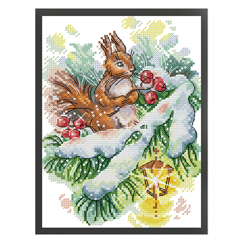 Winter Breath - 14CT Stamped Cross Stitch 19*26CM (Joy Sunday)