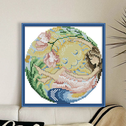 Embrace The Sun - 14CT Stamped Cross Stitch 18*18CM (Joy Sunday)