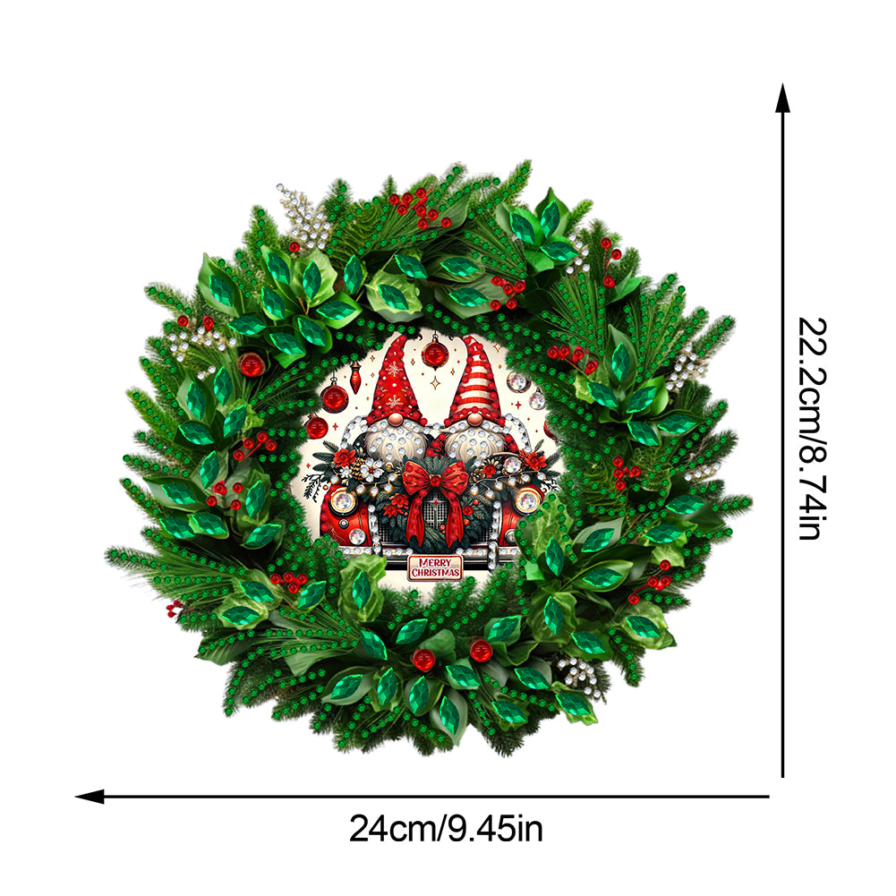 Christmas 2D Flat DIY Hanging Diamond Art Kits Window Hanging Art for Home Decor