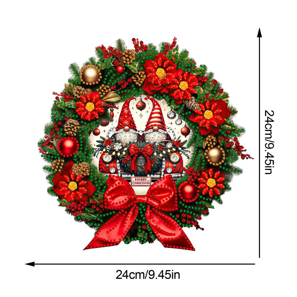 Christmas 2D Flat DIY Hanging Diamond Art Kits Window Hanging Art for Home Decor