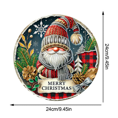 Christmas 2D Flat DIY Hanging Diamond Art Kits Window Hanging Art for Home Decor