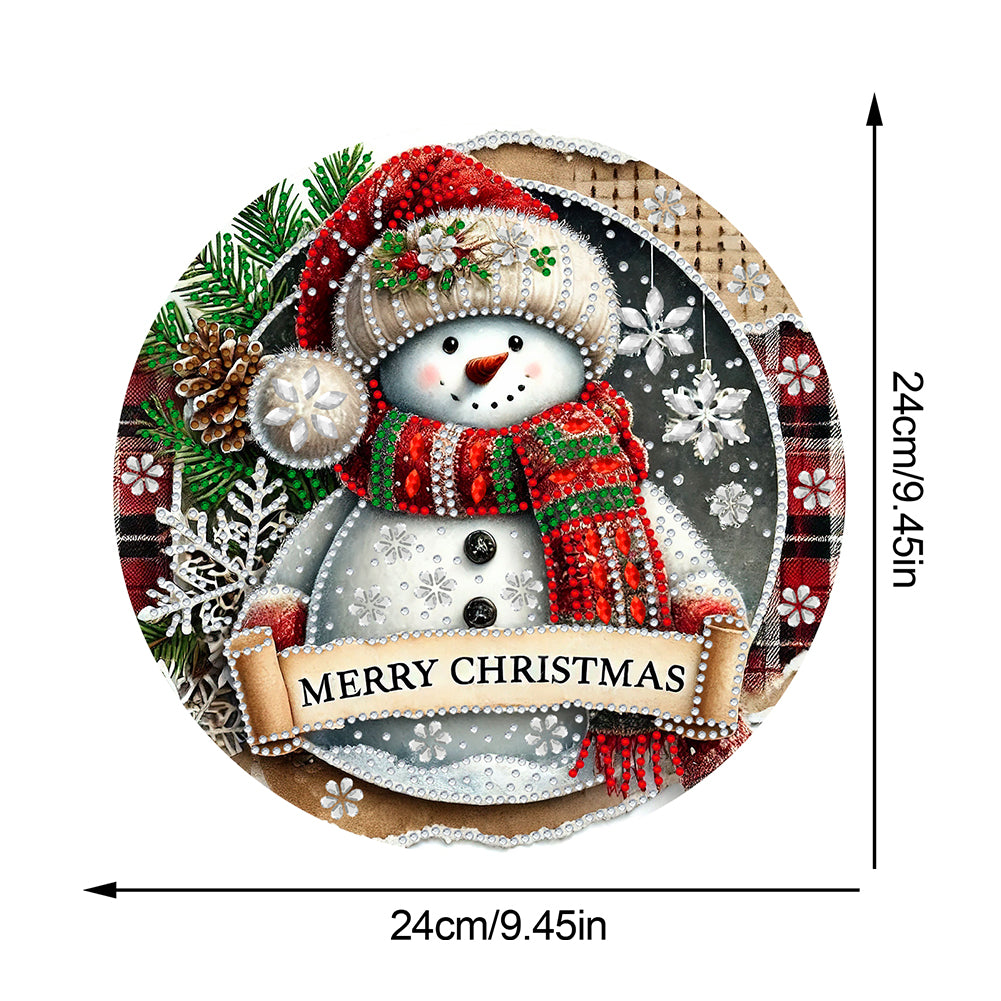 Christmas 2D Flat DIY Hanging Diamond Art Kits Window Hanging Art for Home Decor