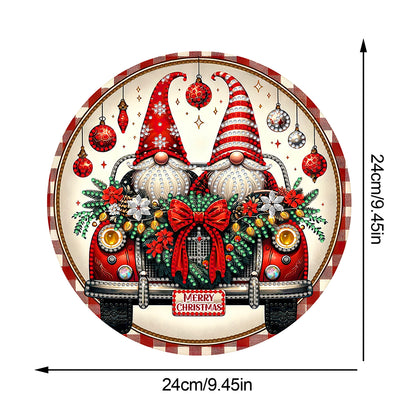 Christmas 2D Flat DIY Hanging Diamond Art Kits Window Hanging Art for Home Decor