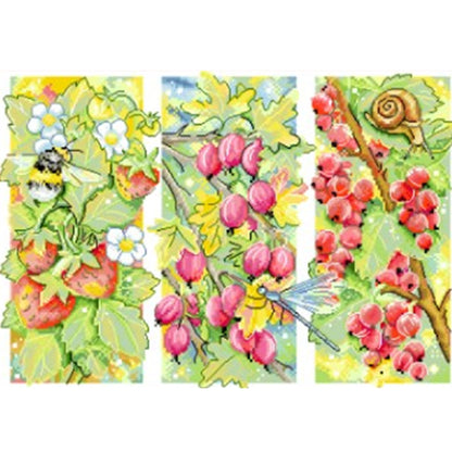 Bee-Snail-Berry - 14CT Stamped Cross Stitch 44*32CM (Joy Sunday)