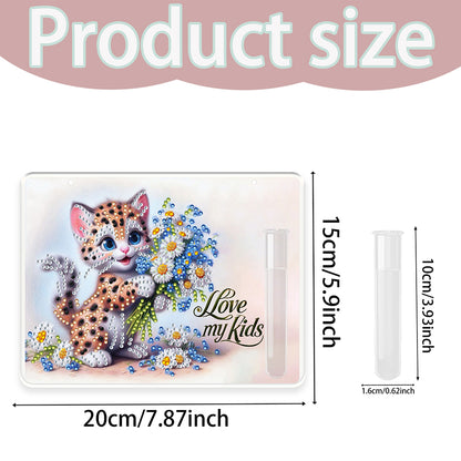 2D Flat Acrylic Wall Decor Vase Diamond Painting Kit Home Wall Decoration Crafts