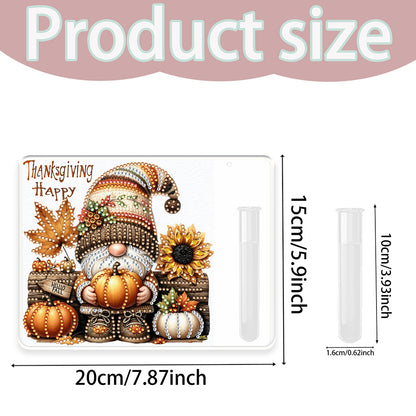 2D Flat Acrylic Wall Decor Vase Diamond Painting Kit Home Wall Decoration Crafts