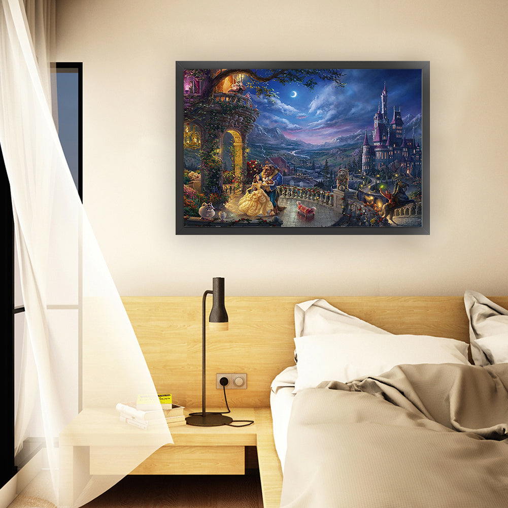 Beauty And The Wild Beasts - 18CT Stamped Cross Stitch 80*55CM