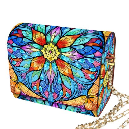 DIY Diamond Art Wooden Coin Pouch 5D Diamond Painting Crystal Rhinestone Purse