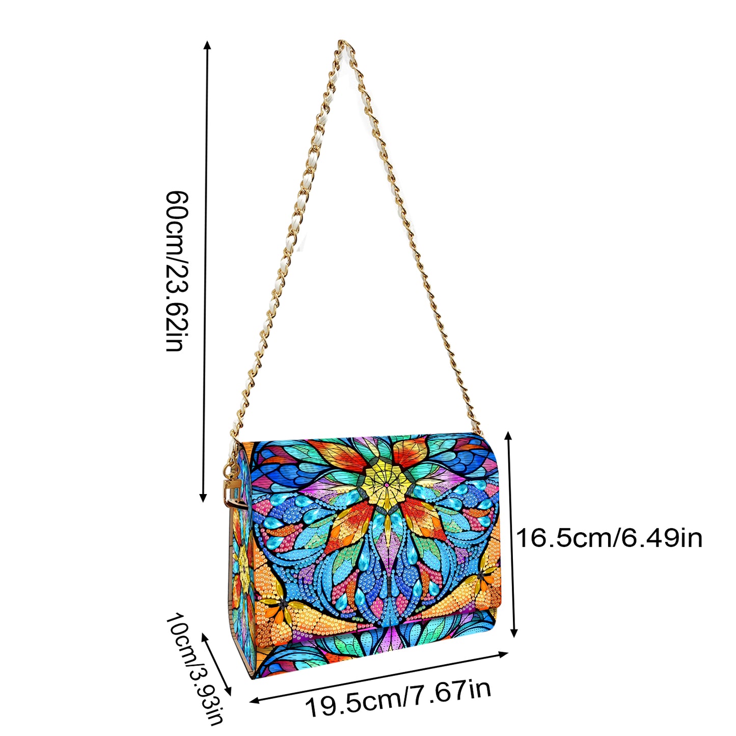 DIY Diamond Art Wooden Coin Pouch 5D Diamond Painting Crystal Rhinestone Purse