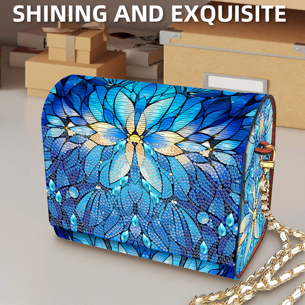 DIY Diamond Art Wooden Coin Pouch 5D Diamond Painting Crystal Rhinestone Purse