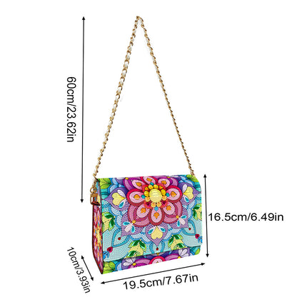 DIY Diamond Art Wooden Coin Pouch 5D Diamond Painting Crystal Rhinestone Purse