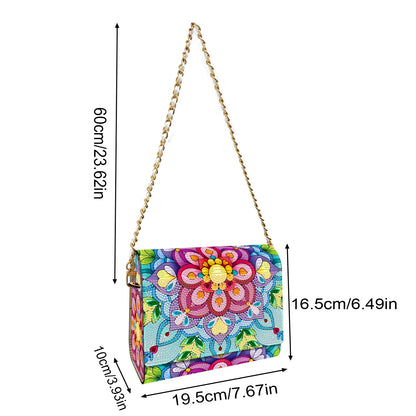 DIY Diamond Art Wooden Coin Pouch 5D Diamond Painting Crystal Rhinestone Purse