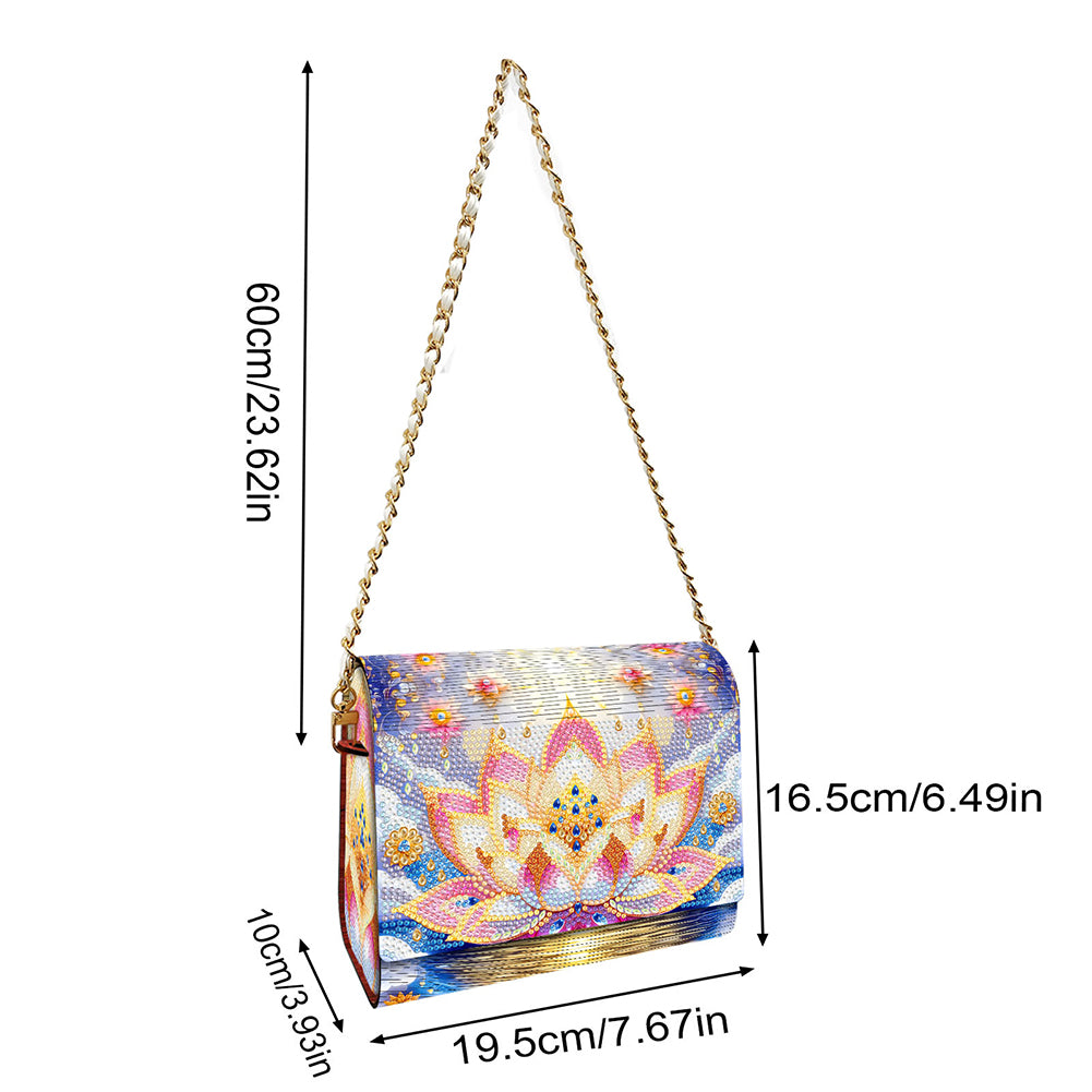 DIY Diamond Art Wooden Coin Pouch 5D Diamond Painting Crystal Rhinestone Purse