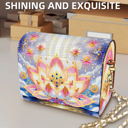 DIY Diamond Art Wooden Coin Pouch 5D Diamond Painting Crystal Rhinestone Purse