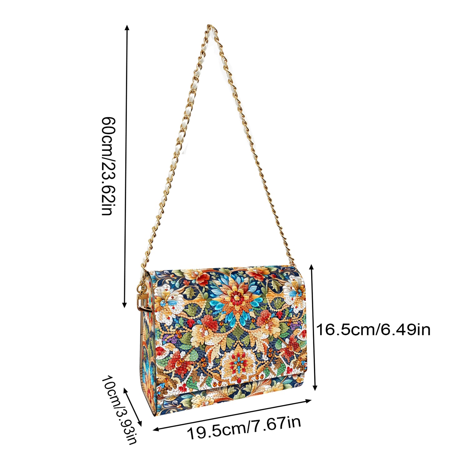 DIY Diamond Art Wooden Coin Pouch 5D Diamond Painting Crystal Rhinestone Purse