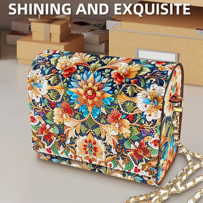 DIY Diamond Art Wooden Coin Pouch 5D Diamond Painting Crystal Rhinestone Purse