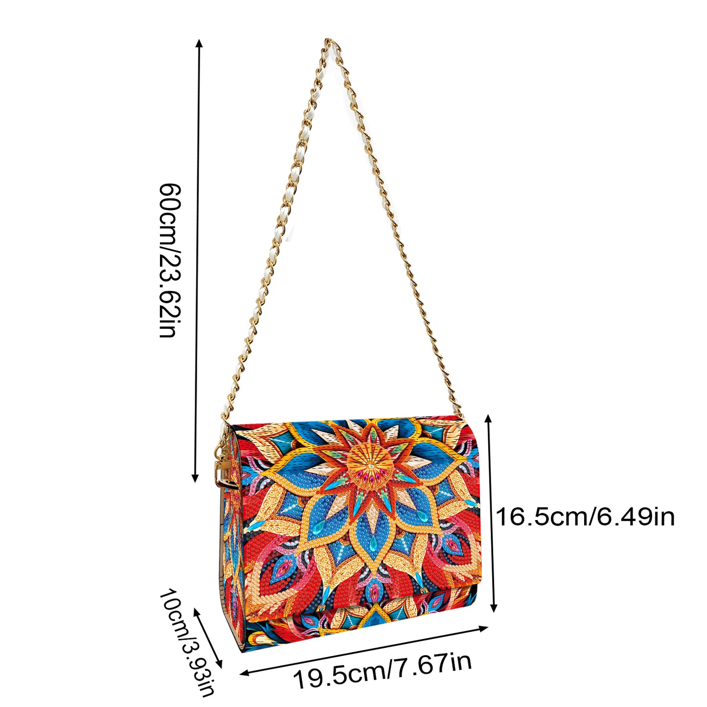 DIY Diamond Art Wooden Coin Pouch 5D Diamond Painting Crystal Rhinestone Purse