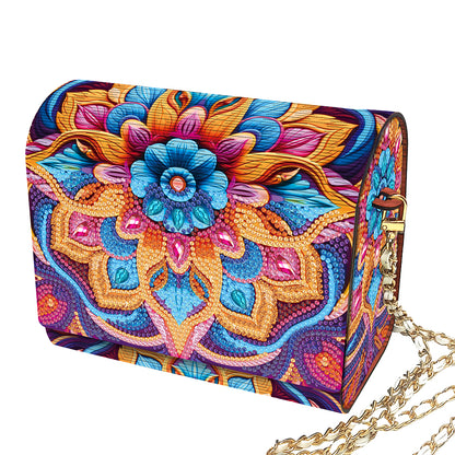 DIY Diamond Art Wooden Coin Pouch 5D Diamond Painting Crystal Rhinestone Purse