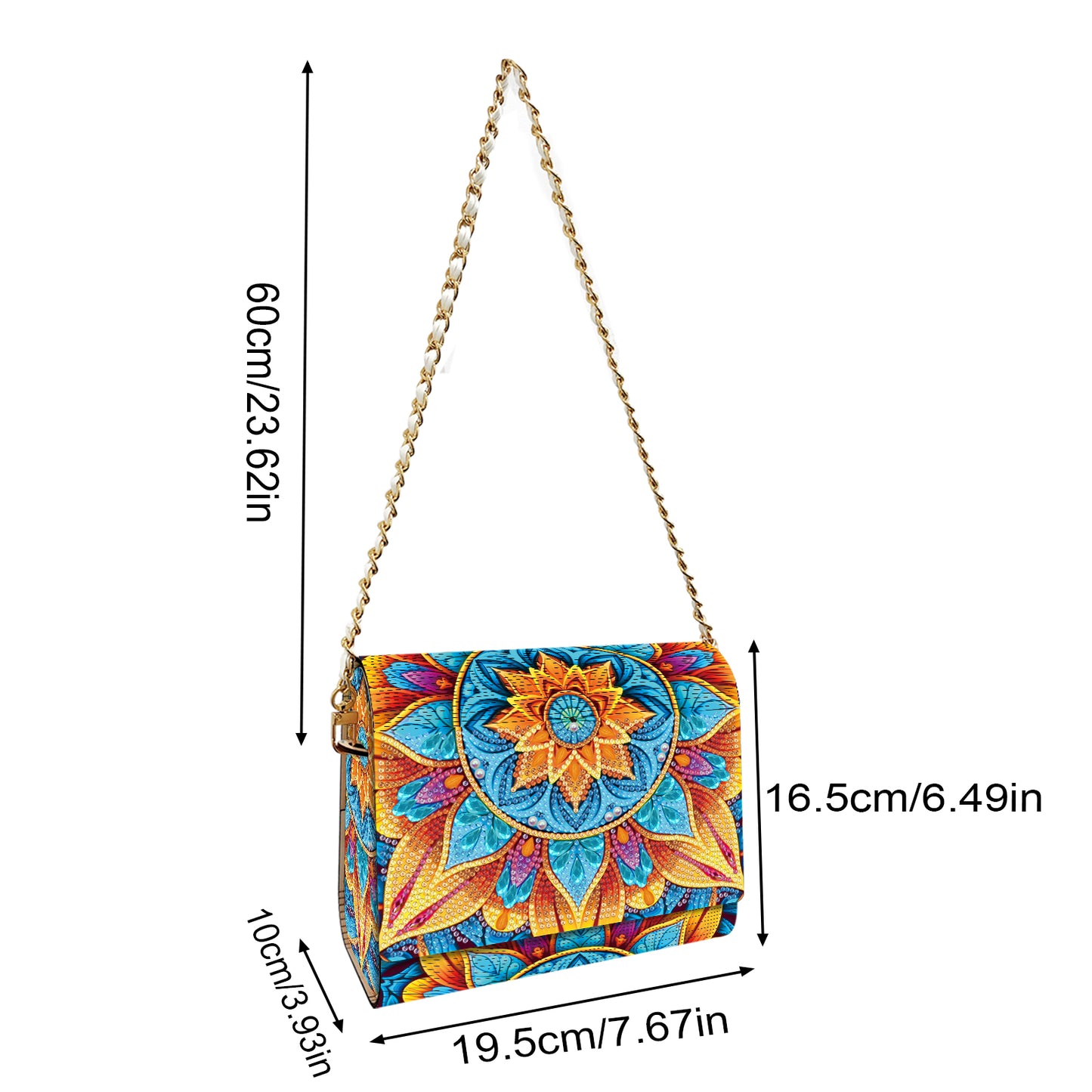 DIY Diamond Art Wooden Coin Pouch 5D Diamond Painting Crystal Rhinestone Purse
